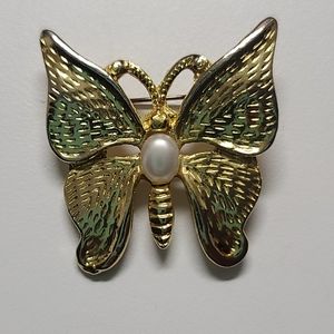 SFJ butterfly brooch